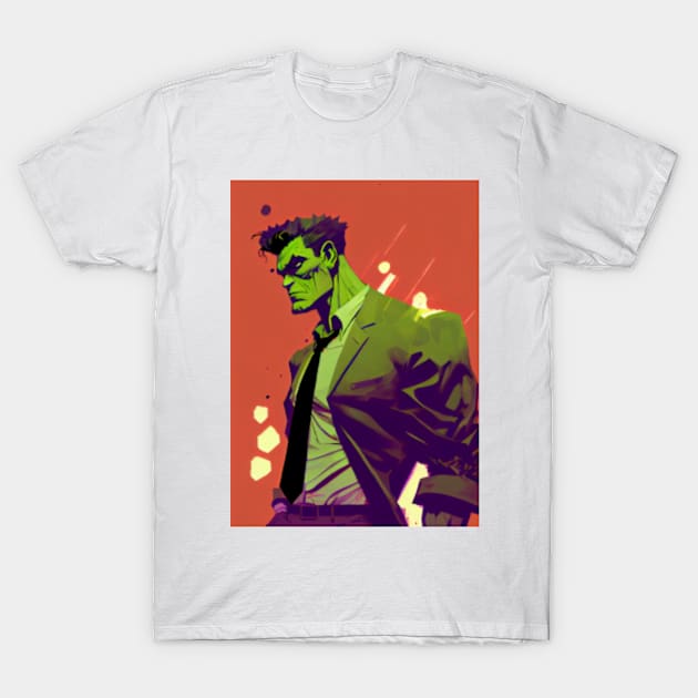 Sexy Green Man T-Shirt by DigiArtsSpace